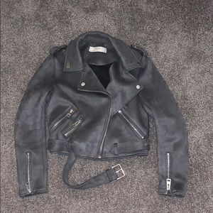 Grey suede jacket